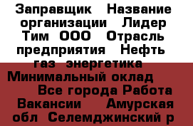 Заправщик › Название организации ­ Лидер Тим, ООО › Отрасль предприятия ­ Нефть, газ, энергетика › Минимальный оклад ­ 23 000 - Все города Работа » Вакансии   . Амурская обл.,Селемджинский р-н